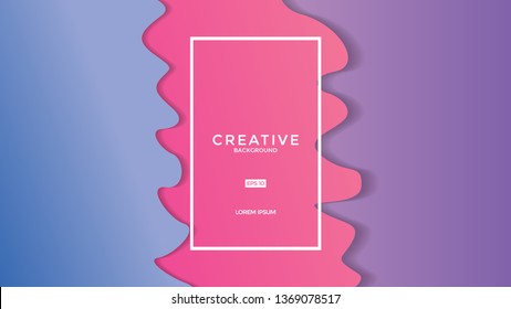 Colorful fluid background. Fluid shapes. Eps10 vector
