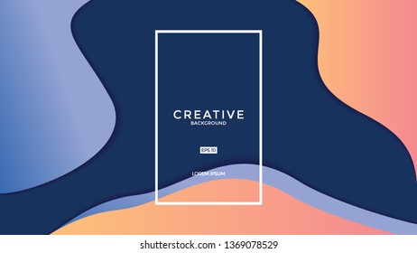 Colorful fluid background. Fluid shapes. Eps10 vector