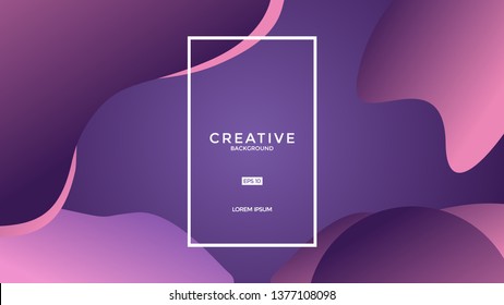 Colorful fluid background. Fluid shapes. Eps10 vector