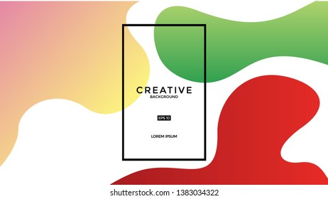 Colorful fluid background. Fluid shapes. Eps10 vector