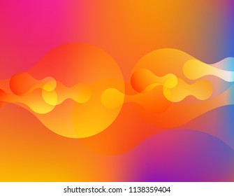 Colorful fluid background. Vector abstract minimalistic design. Eps10