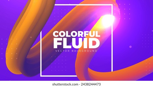 Diseño de vector de fondo fluido colorido en eps 10