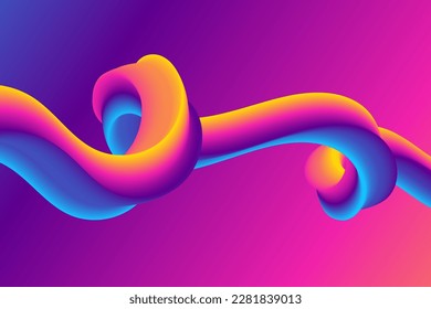 Colorful Fluid Blend Effect Background Design