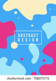Colorful fluid cover background style