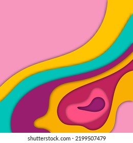 Colorful fluid dimension background dynamic wavy texture composition