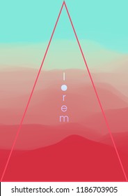 Colorful fluid dynamic wavy structure. Soft smooth gradient surface. Modern abstract illustration. Vivid iridescent clouds. Flowing digital vapor. Futuristic background for poster. Element of design.