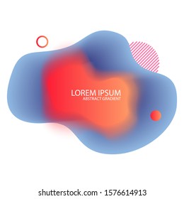 Colorful fluid frame and gradient shapes, bright colors. Elements for minimal banner, brochures, logo, social post. Business trendy dynamic elements. Abstract background. Eps10 vector illustration