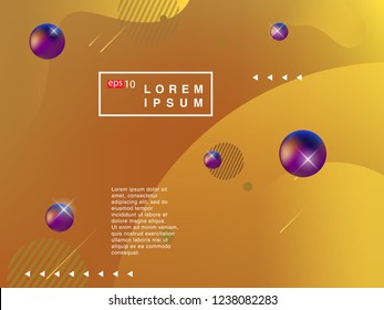 Colorful fluid geometric background. Liquid, flow, fluid background. Fluid 3d shapes composition. Modern abstract cover. Eps 10 vector