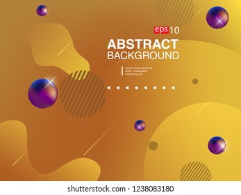 Colorful fluid geometric background. Liquid, flow, fluid background. Fluid 3d shapes composition. Modern abstract cover. Eps 10 vector