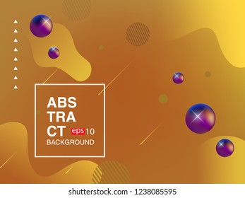 Colorful fluid geometric background. Liquid, flow, fluid background. Fluid 3d shapes composition. Modern abstract cover. Eps 10 vector