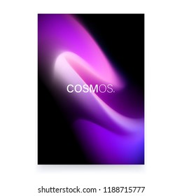Colorful Fluid Gradient A4 Poster Design. Abstract Cover Backdrop. Color Flow Artwork