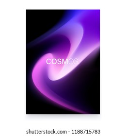 Colorful Fluid Gradient A4 Poster Design. Abstract Cover Backdrop. Color Flow Artwork