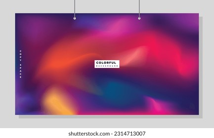 Farbige Farbverlauf-Gefälle-Hintergrund Vorlage Kopienraum. geeignet für Plakate, Banner, Broschüren, Broschüren, Broschüren, Broschüren, Broschüren, Broschüren oder Landing-Page.