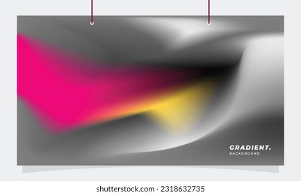 Colorful fluid gradient mesh background template copy space. Dynamic colour gradation backdrop design fo poster, landing page, banner, leaflet, pamphlet, cover, or magazine.