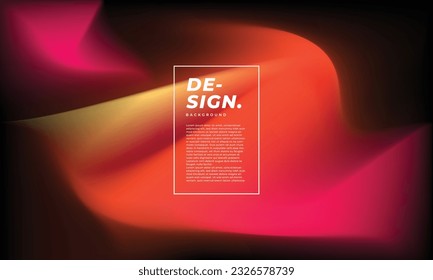 Colorful fluid gradient mesh background template copy space. Colour gradation backdrop design for poster, banner, magazine, cover, landing page, brochure, festival, or event.