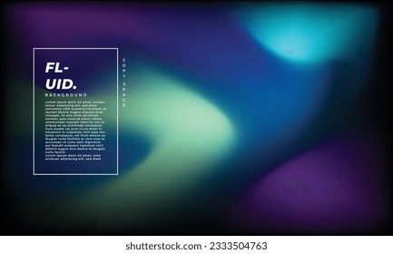 Colorful fluid gradient mesh background template copy space. Dynamic colour gradation poster or banner design for advertisement, branding, event, or festival graphic element.