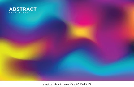 Colorful fluid gradient mesh background template copy space. Dynamic colour gradation backdrop design for poster, banner, landing page, magazine, cover, or presentation page.