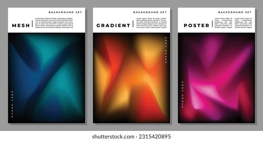 Colorful fluid gradient mesh vertical background template copy space. Colour gradation backdrop design for poster, banner, leaflet, flyer, brochure, or cover.