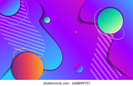 Colorful fluid gradient modern abstract background