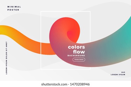 colorful fluid loop banner background