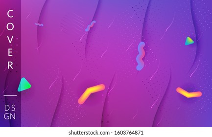 Colorful fluid modern background. Liquid colors backdrop. Vector design template for poster, banner or any cover