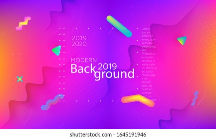 Colorful fluid modern background. Liquid colors backdrop. Vector design template for poster, banner or any cover