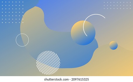 Colorful fluid shape background. geometric background. Simple shapes with trendy gradient composition. Eps10 vector