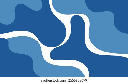 Colorful fluid shape background. Minimalist curve backdrop. Simple and modern background.