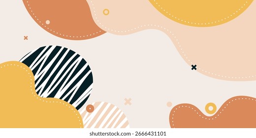 Forma fluida colorida com plano de fundo circular. Fundo de fluido plano abstrato. Ilustração vetorial.