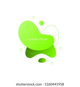 colorful fluid shapes. abstract gradient frames. flat vector illustration easy to edit and customize. modern design elements for business cards, invitations, flyers, brochures