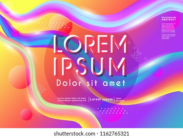 colorful fluid shapes background abstract