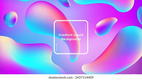 Diseño de vector de fondo de formas fluidas coloridas en eps 10