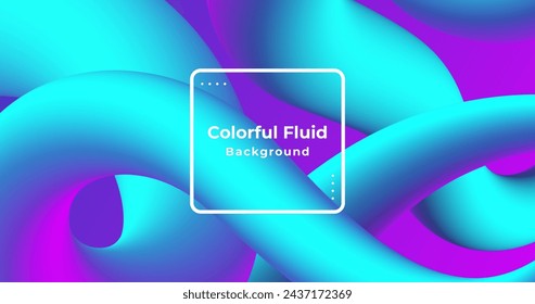 Colorful fluid shapes background vector design in eps 10