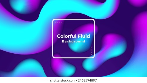 Bunte Fluid Formens Hintergrund Vektorgrafik Design in eps 10