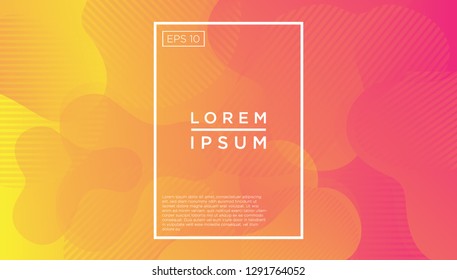 Colorful Fluid Shapes Geometric Background. Eps10 Vector Illustration.