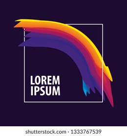 Colorful Fluid With Stroke And Blend Tool digital vector illustration image