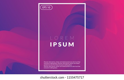 colorful fluid Wavy geometric background. Trendy shapes composition.Suitable For Wallpaper  Banner  Card  Book Illustration  Web Landing Page  and Other Related Creative 