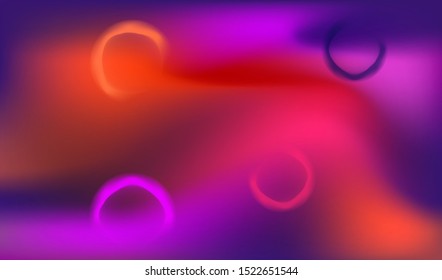 Colorful Fluidity Chemical Background, Creative Futuristic Trending Banners, Flyers, Posters. Dissolving Elements. Ring Shapes. Modern Fluid Design. Conceptual Liquid Style. EPS10 Vector Illustration.