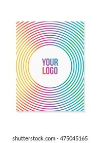 Colorful flyer with copy space. Vector illustration EPS 10 isolated on white background