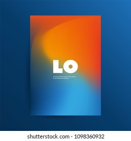 Colorful Flyer or Cover Design for Your Business with Abstract Blurred Pattern - Applicable for Reports, Presentations, Placards, Posters - Creative Vector Template
