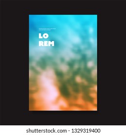 Colorful Flyer or Cover Design for Your Business with Abstract Blurred Pattern - Applicable for Reports, Presentations, Placards, Posters - Creative Vector Template