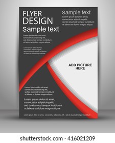 Colorful Flyer design.  eps10.