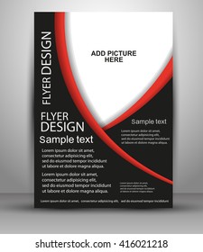 Colorful Flyer design. eps10.