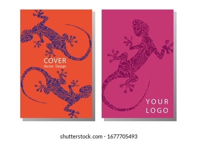 Colorful flyers with Wildlife in nature. Template of magazines, poster, book cover, banners.  Landscape invitation.