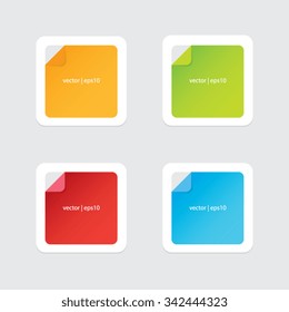 Colorful Folded Labels