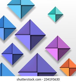 Colorful Folded Paper Background