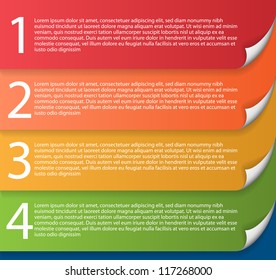 Colorful Folded Paper Headers