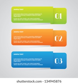 Colorful Folded Step by Step Template