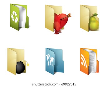 Colorful folders with different objects - Powered by Shutterstock - Get 15% off with code: PIKWIZARD15