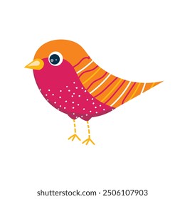 Colorful Folk Birds Illustration - Birds 11